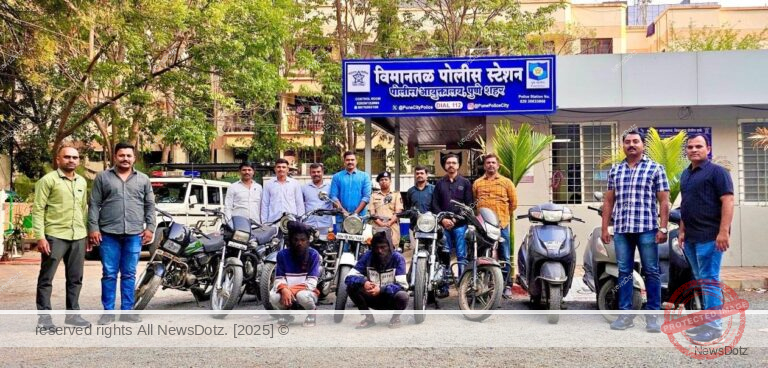 Pune Police Crack Down on Bike Thieves, Recover 10 Stolen Motorcycles Worth ₹7 Lakh