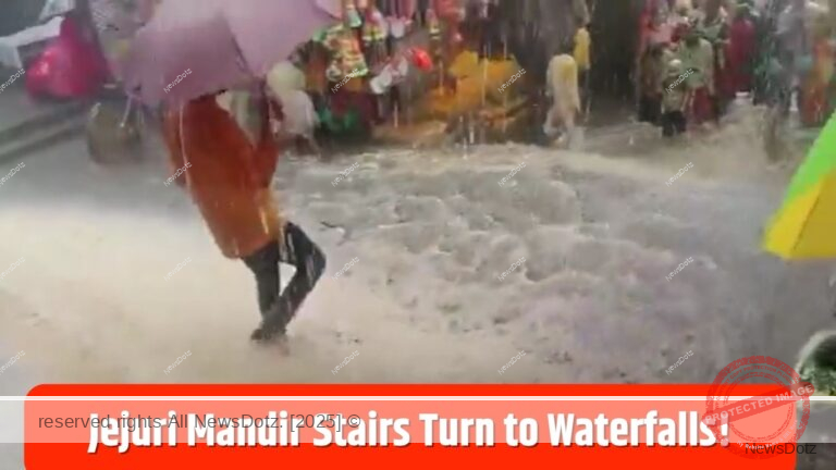Jejuri Mandir Stairs Turn to Waterfalls