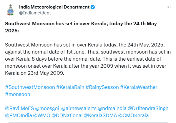Monsoon Arrives Early in Kerala, May Reach Maharashtra Ahead of Schedule 2 image 5