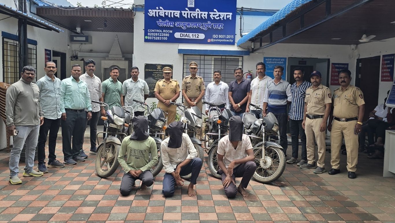 Pune Police Crack Motorbike Theft Ring in Ambegaon and Bharati Vidyapeeth