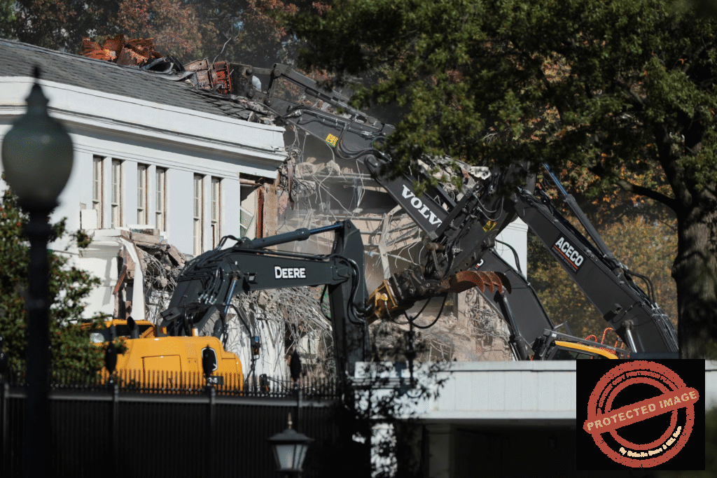 President Trump has begun demolishing the White House East Wing