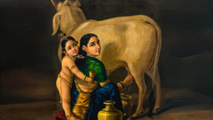 Raja Ravi Varma’s Yashoda & Krishna