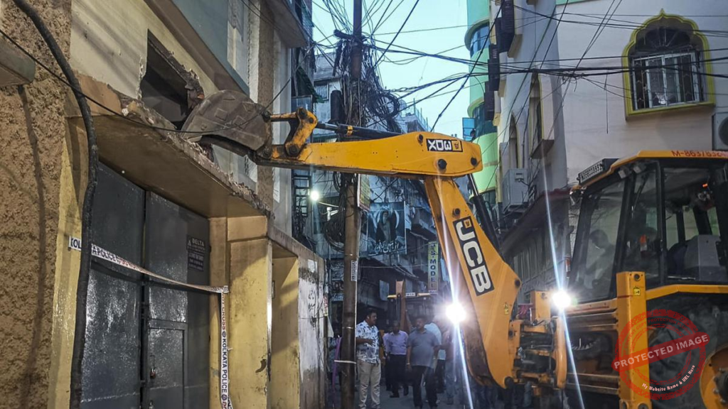 Bulldozer Action Demolishes Trinamool Office