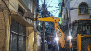 Bulldozer Action Demolishes Trinamool Office
