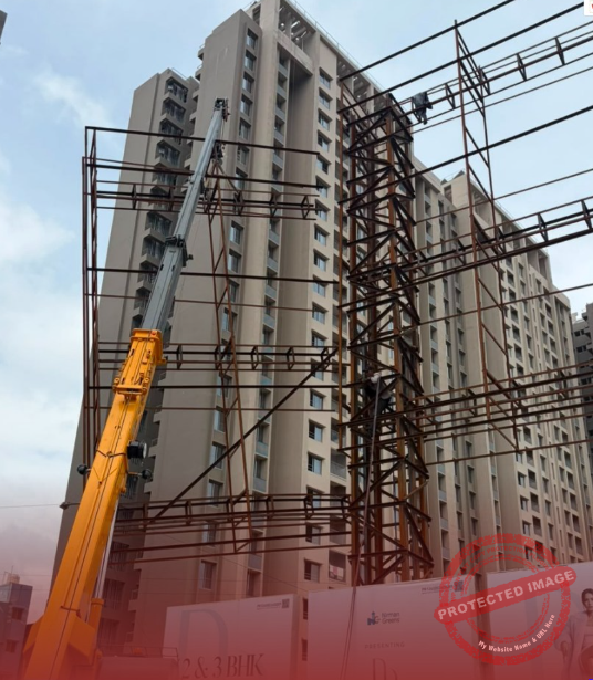PCMC Removes Illegal Billboard in Tathawade, Warns Against Unauthorised Hoardings