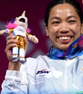 India's Mirabai Chanu Scripts History With Third Consecutive Gold Medal