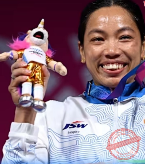 India's Mirabai Chanu Scripts History With Third Consecutive Gold Medal