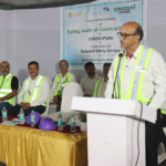 Mr. J.P. Shroff addressing at the CREDAI Pune Site Safety Audit Initiative.