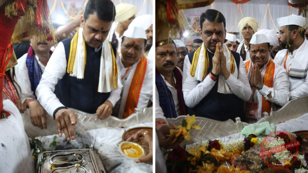 CM Devendra Fadnavis Offers Prayers at Sant Dnyaneshwar Maharaj Palkhi Ahead of Ashadhi Wari