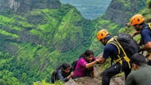 Mother and Daughter Rescued After Falling Into 100-Foot Gorge at Lonavala’s Lion’s Point